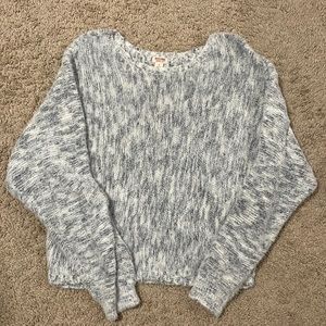 Target grey and white sweater. Size small